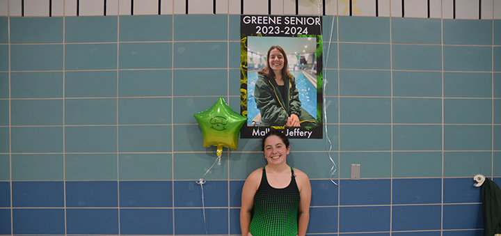 Greene Swimming Honors Mallory Jeffery